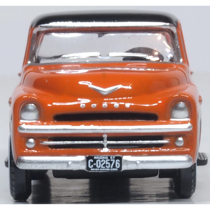 OXFORD 1/87 DODGE D100 PICK UP 1957 - OMAHA ORANGE/JEWEL BLACK