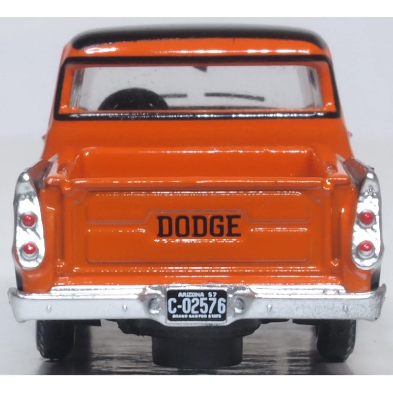 OXFORD 1/87 DODGE D100 PICK UP 1957 - OMAHA ORANGE/JEWEL BLACK