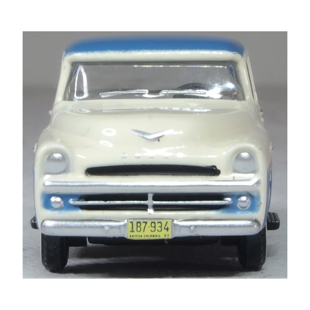 OXFORD 1/87 DODGE D100 SWEPTSIDE PICK UP 1957 - ICE BLUE/GLACIER WHITE