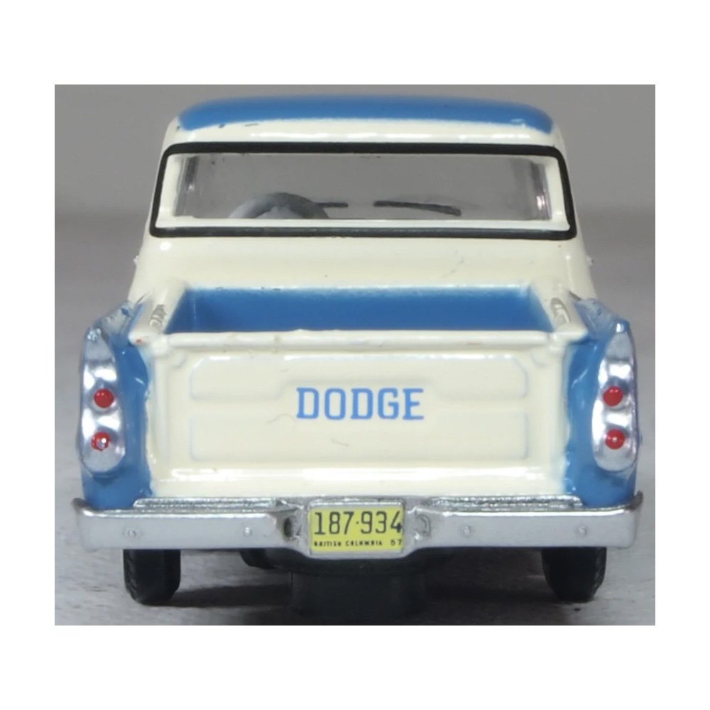 OXFORD 1/87 DODGE D100 SWEPTSIDE PICK UP 1957 - ICE BLUE/GLACIER WHITE