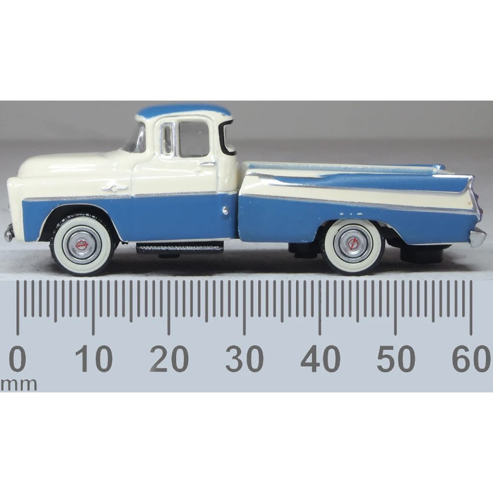 OXFORD 1/87 DODGE D100 SWEPTSIDE PICK UP 1957 - ICE BLUE/GLACIER WHITE