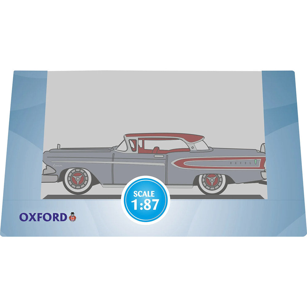 OXFORD 1/87 EDSEL CITATION 1958 - SILVER GRAY/EMBER RED