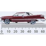 OXFORD 1/87 IMPERIAL CROWN 2 DOOR HARDTOP 1959 - RED/BLACK