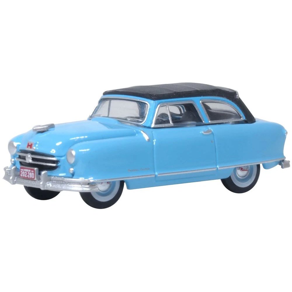 OXFORD 1/87 NASH RAMBLER CUSTOM LANDAU CONVERTIBLE CLOSED 1950 - STRATO BLUE