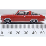 OXFORD 1/87 PLYMOUTH BARRACUDA 1965 - MEDIUM RED