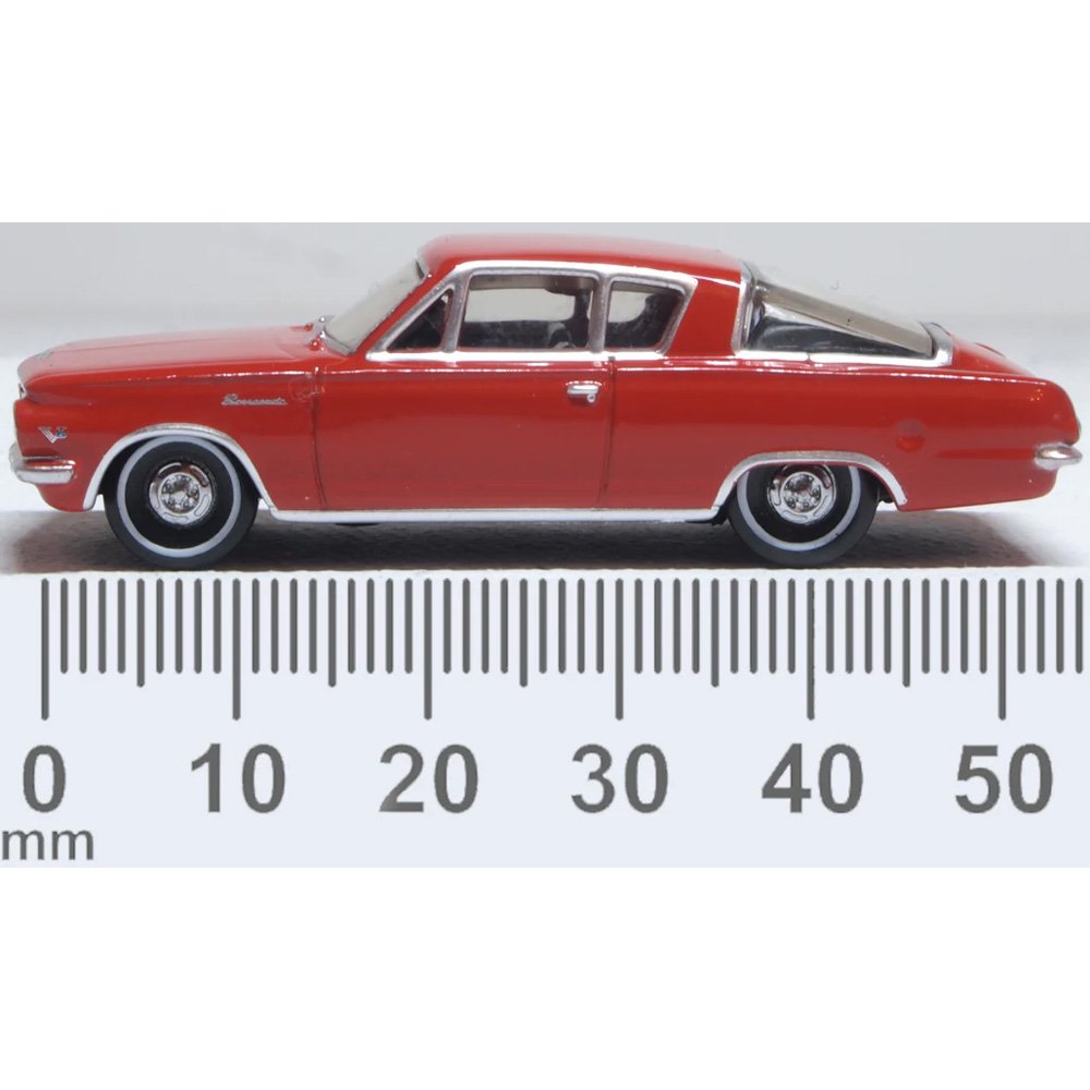 OXFORD 1/87 PLYMOUTH BARRACUDA 1965 - MEDIUM RED