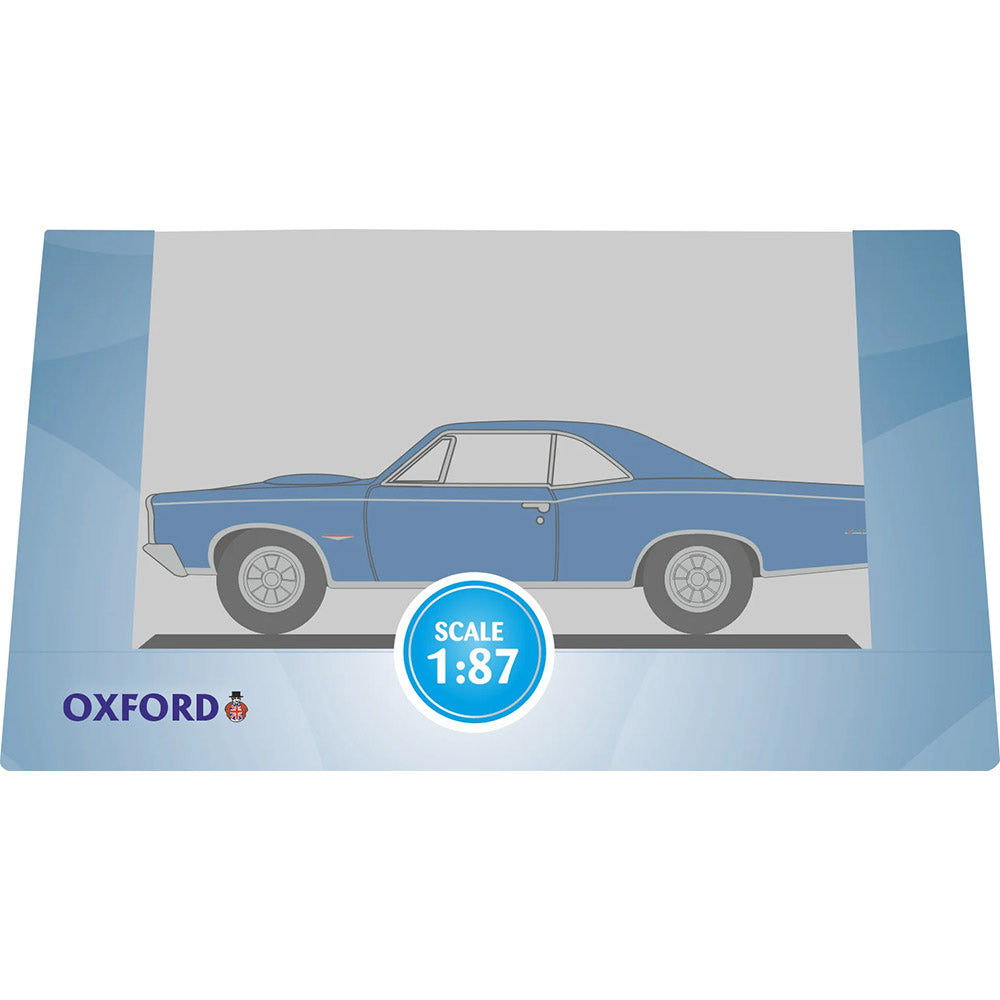 OXFORD 1/87 PONTIAC GTO 1966 - FONTAINE BLUE