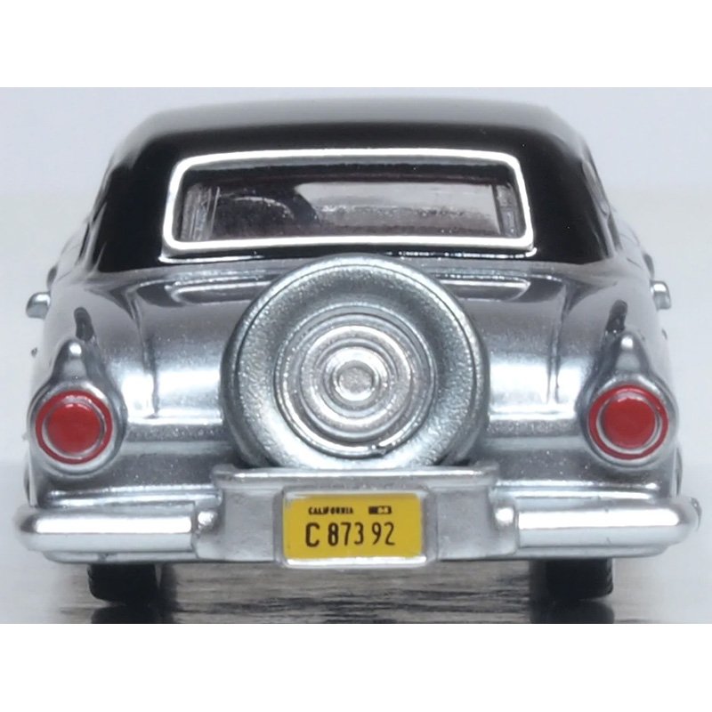 OXFORD 1/87 FORD THUNDERBIRD 1956 - GRAY METALLIC/RAVEN BLACK