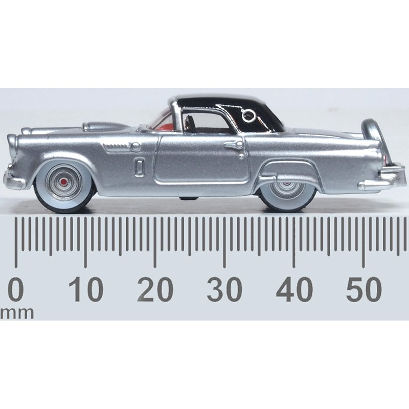 OXFORD 1/87 FORD THUNDERBIRD 1956 - GRAY METALLIC/RAVEN BLACK