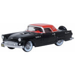 OXFORD 1/87 FORD THUNDERBIRD 1956 - RAVEN BLACK/FIESTA RED