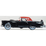 OXFORD 1/87 FORD THUNDERBIRD 1956 - RAVEN BLACK/FIESTA RED