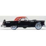 OXFORD 1/87 FORD THUNDERBIRD 1956 - RAVEN BLACK/FIESTA RED