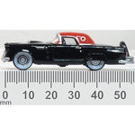 OXFORD 1/87 FORD THUNDERBIRD 1956 - RAVEN BLACK/FIESTA RED