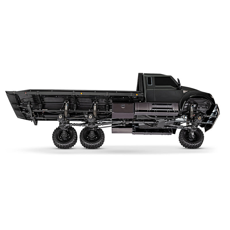 TRAXXAS FLATBED TRUCK WITH WINCH - BLK