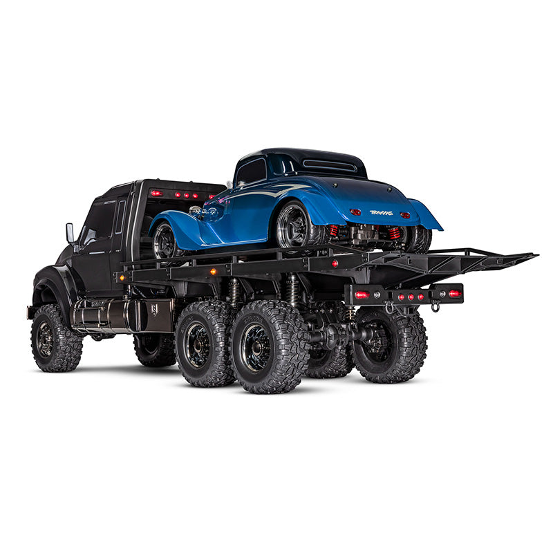 TRAXXAS FLATBED TRUCK WITH WINCH - BLK
