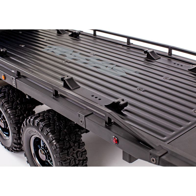 TRAXXAS FLATBED TRUCK WITH WINCH - BLK