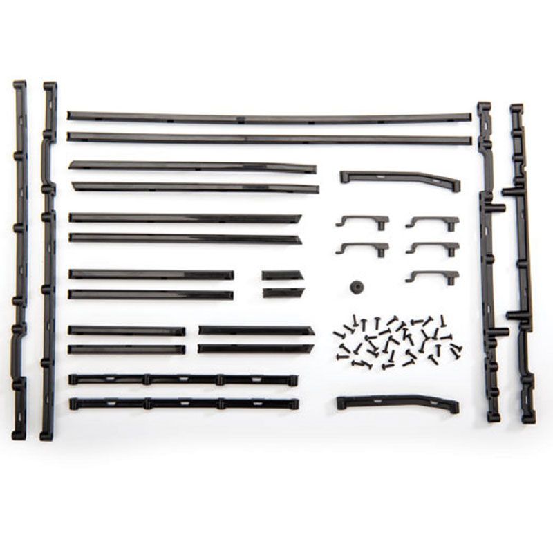 TRAXXAS SIDE TRIM L&R (BLK) SIDE TRIM RETAINERS (8) DOOR HANDLES 1.6X5 BCS (SELF-TAPPING) (42)