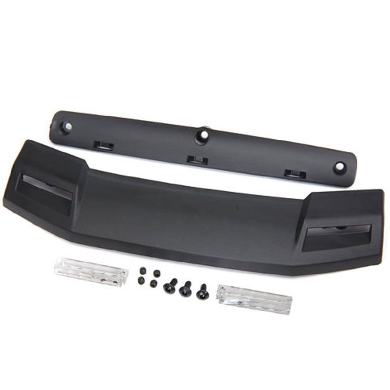 TRAXXAS ROOF VISOR/ VISOR RETAINER/ VISOR LENS (2)/ 2.6X6 BCS (3)/ 3X4 GS (4)
