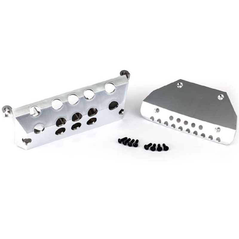 TRAXXAS SKID PLATES MERCEDES-BENZ G 63 F&R (SATIN-PLATED FINISH)