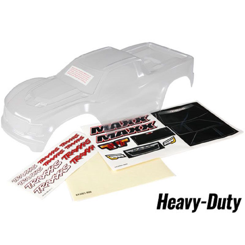 TRAXXAS BODY MAXX HEAVY DUTY (CLR REQUIRES PAINTING)