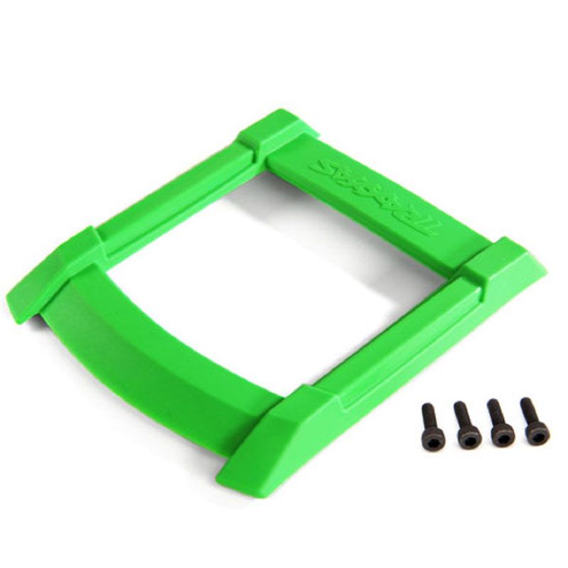 TRAXXAS SKID PLATE ROOF (BODY) GREEN/ 3X12MM CS (4)