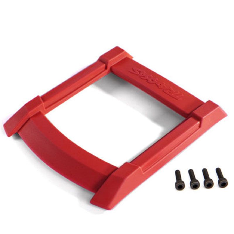 TRAXXAS SKID PLATE ROOF (BODY) RED/ 3X12MM CS (4)