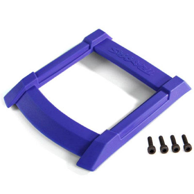 TRAXXAS SKID PLATE ROOF (BODY) BLUE/ 3X12MM CS (4)
