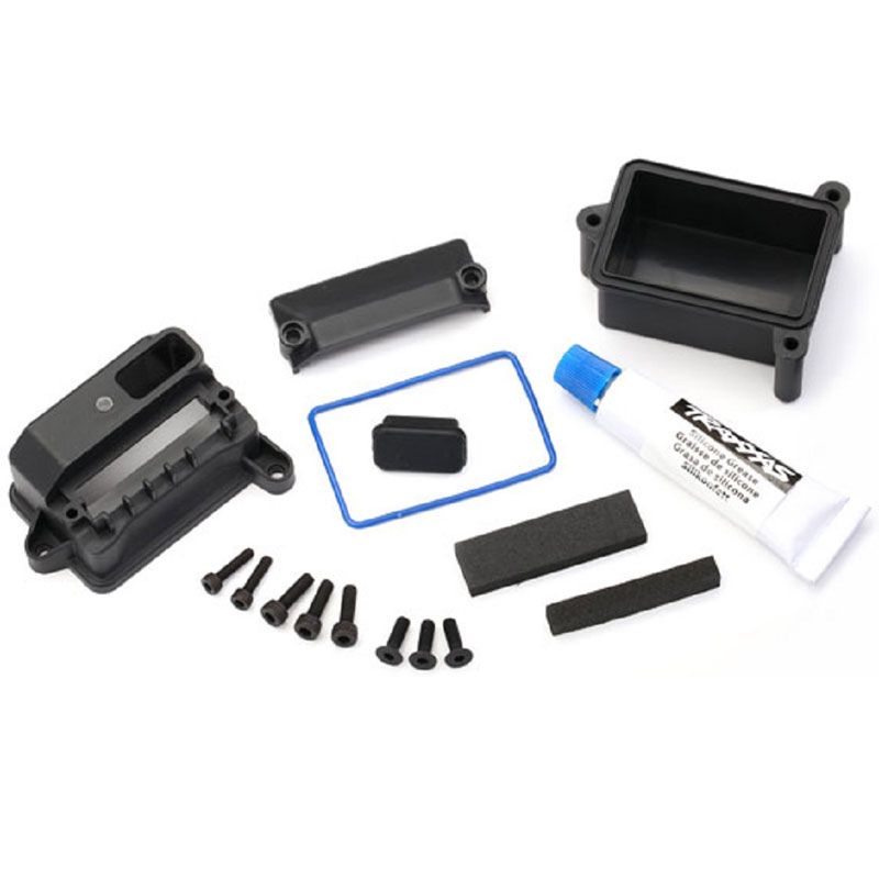 TRAXXAS BOX RECEIVER (SEALED)/ WIRE COVER/ FOAM PADS/ SILICONE GREASE