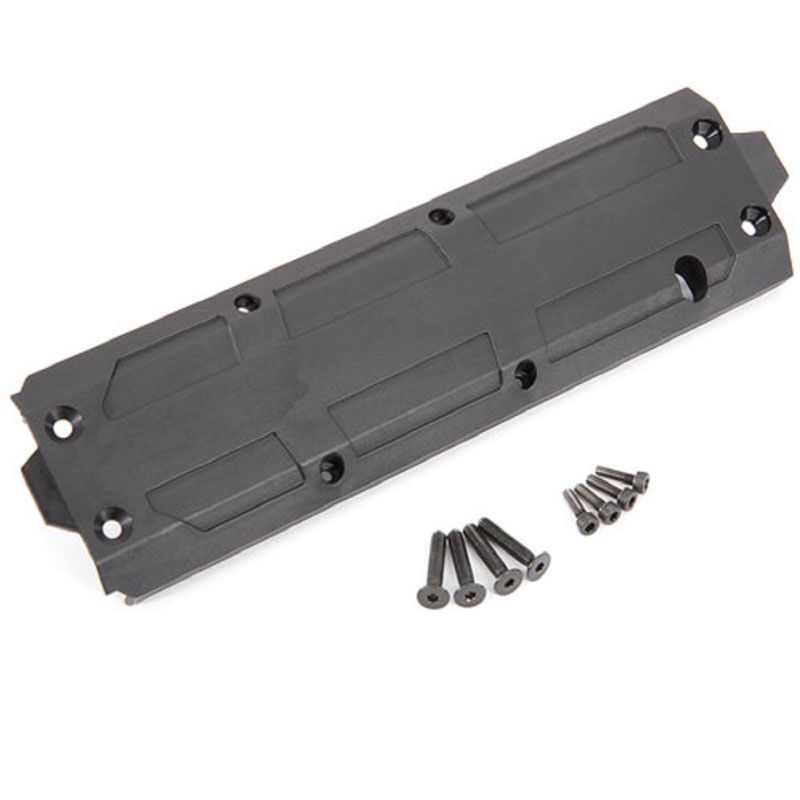 TRAXXAS SKIDPLATE CENTER/ 4X20 CCS (4)/ 3X10 CS (4)