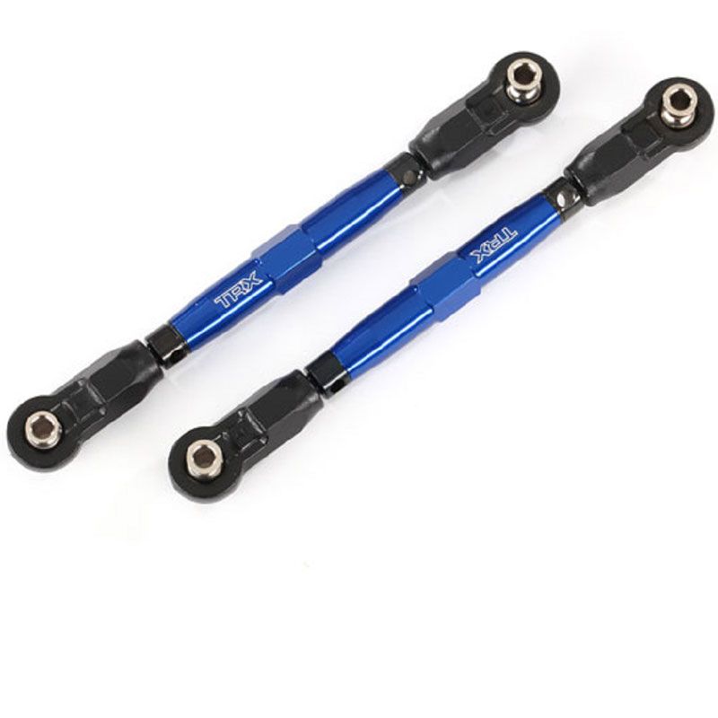TRAXXAS TOE LINKS FRONT (TUBES BLUE-ANOD 7075-T6 ALUMN) (88MM) (2)/ ROD ENDS REAR (4)/ ROD ENDS FR