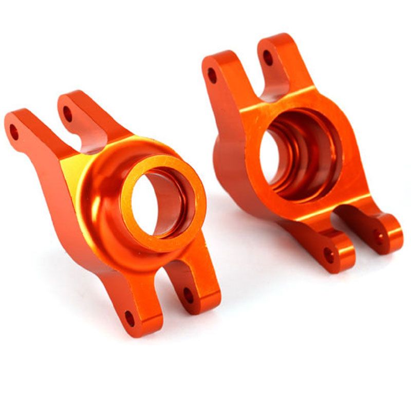 TRAXXAS CARRIERS STUB AXLE (ORANGE-ANOD 6061-T6 ALUM) REAR (2)