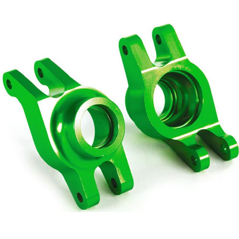 TRAXXAS CARRIERS STUB AXLE (GREEN-ANODIZED 6061-T6 ALUMINUM) (REAR) (2)