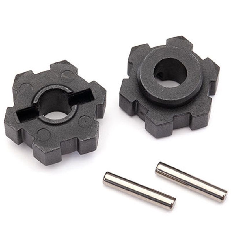TRAXXAS WHEEL HUBS HEX (2)/ 2.5X12 PINS (2)