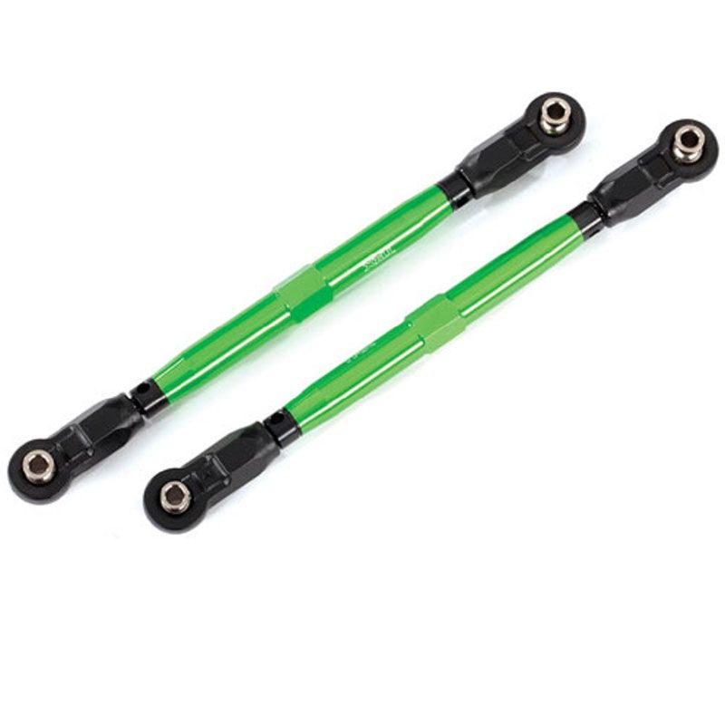 TRAXXAS TOE LINKS FRONT (TUBES GREEN-ANOD 6061-T6 ALUM) (2) (USE WITH #8995)