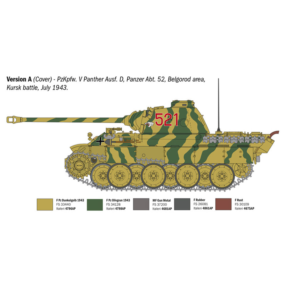 ITALERI 1/35 PANZERKAMPFWAGEN V PANTHER AUSF.D