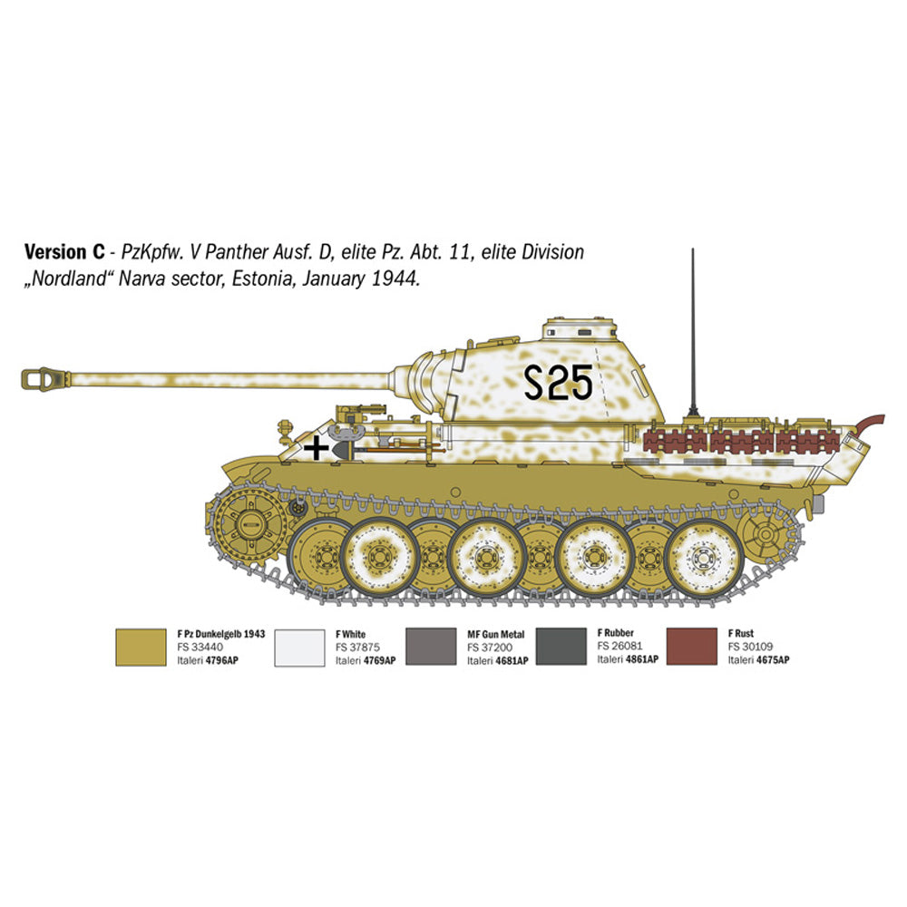 ITALERI 1/35 PANZERKAMPFWAGEN V PANTHER AUSF.D