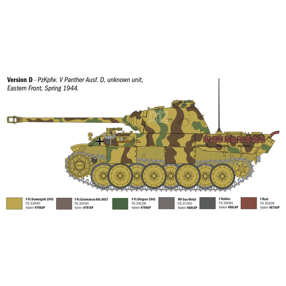 ITALERI 1/35 PANZERKAMPFWAGEN V PANTHER AUSF.D
