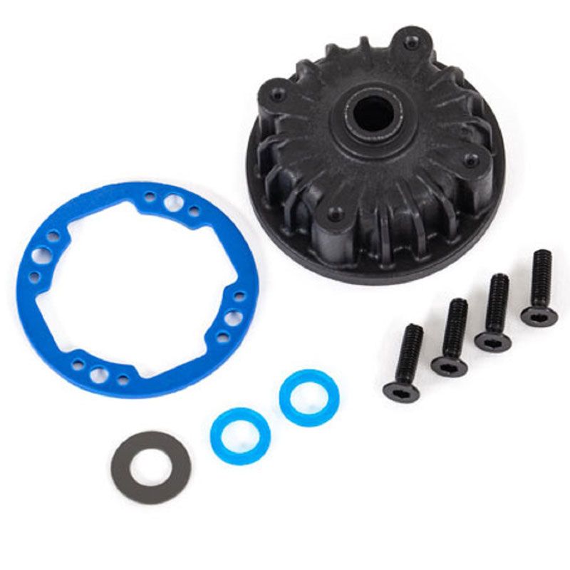 TRAXXAS HOUSING CENTER DIFFERENTIAL/ X-RING GASKETS (2)