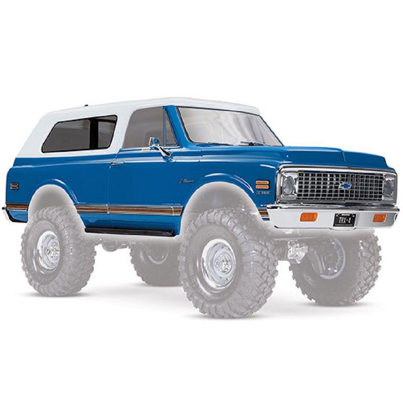 TRAXXAS BODY CHEVROLET BLAZER (1972) COMPLETE (BLUE)