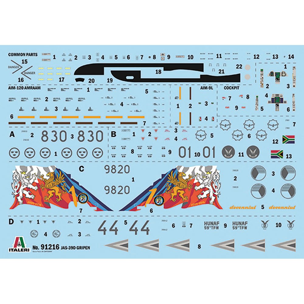 ITALERI 1/72 JAS-39 GRIPEN TWIN SEATER