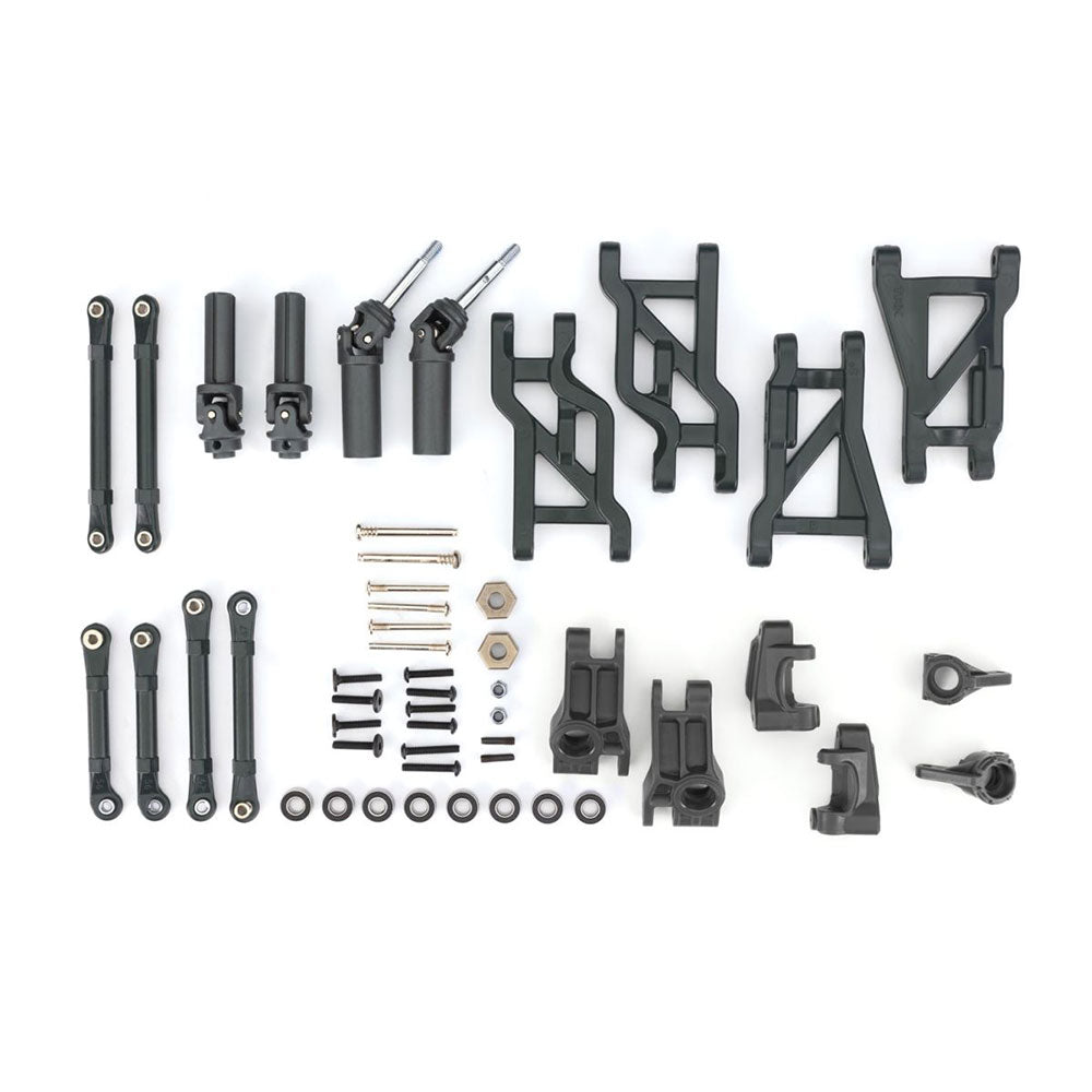 TRAXXAS BLACK EXTREME HD DRIVELINE AND SUSPENSION UPGRADE KIT