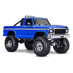 TRAXXAS TRX-4 HIGH TRAIL EDITION WITH 1979 FORD F-150 TRUCK BODY 1/10 SCALE 4WD - BLUE