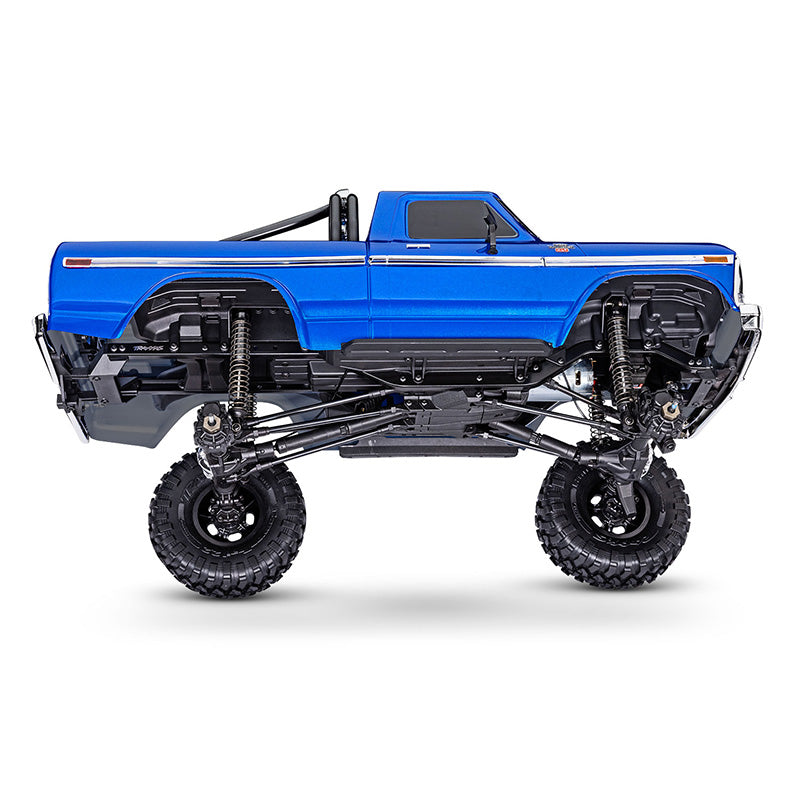 TRAXXAS TRX-4 HIGH TRAIL EDITION WITH 1979 FORD F-150 TRUCK BODY 1/10 SCALE 4WD - BLUE