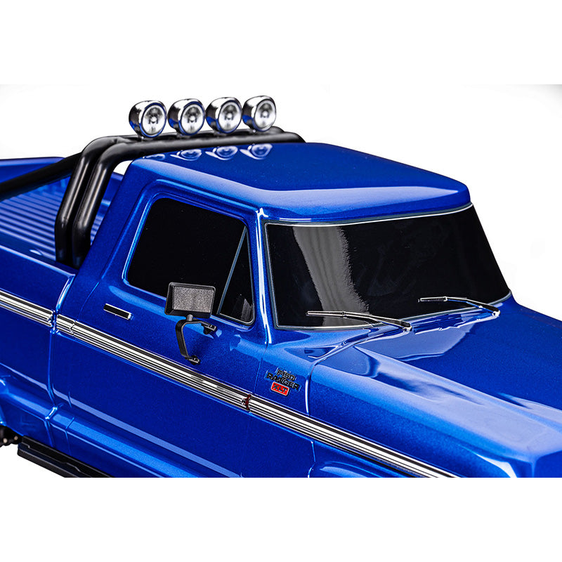 TRAXXAS TRX-4 HIGH TRAIL EDITION WITH 1979 FORD F-150 TRUCK BODY 1/10 SCALE 4WD - BLUE