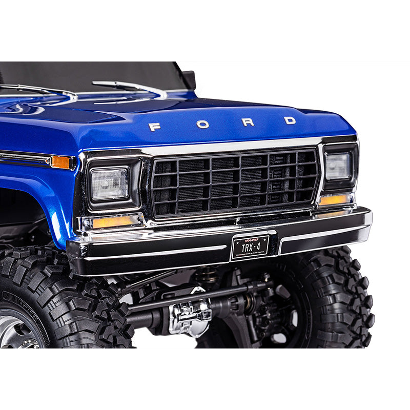 TRAXXAS TRX-4 HIGH TRAIL EDITION WITH 1979 FORD F-150 TRUCK BODY 1/10 SCALE 4WD - BLUE