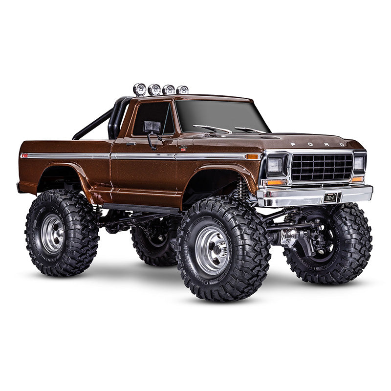 TRAXXAS TRX-4 HIGH TRAIL EDITION WITH 1979 FORD F-150 TRUCK BODY 1/10 SCALE 4WD - BROWN
