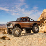 TRAXXAS TRX-4 HIGH TRAIL EDITION WITH 1979 FORD F-150 TRUCK BODY 1/10 SCALE 4WD - BROWN