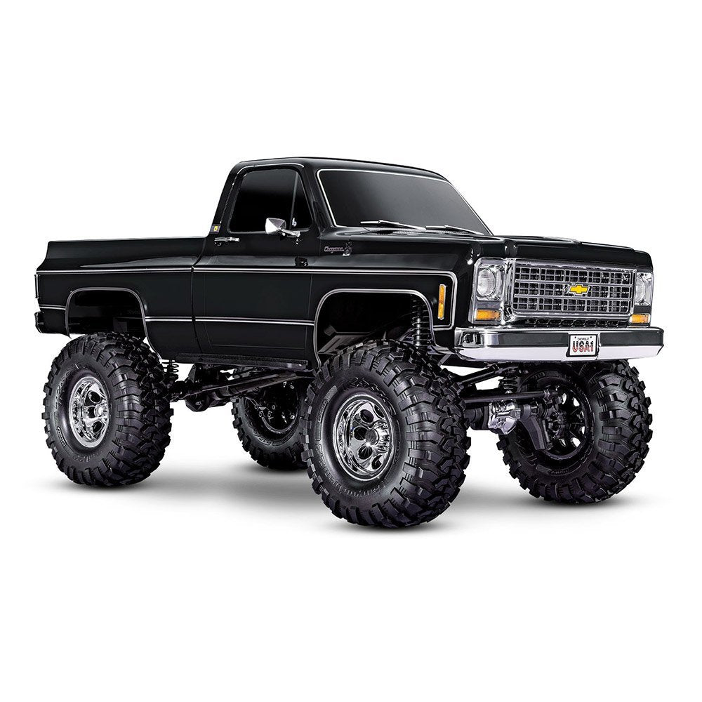 TRAXXAS TRX-4 SCALE & TRAIL CRAWLER WITH 1979 CHEVROLET K10 TRUCK-BLK