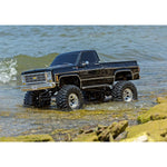 TRAXXAS TRX-4 SCALE & TRAIL CRAWLER WITH 1979 CHEVROLET K10 TRUCK-BLK