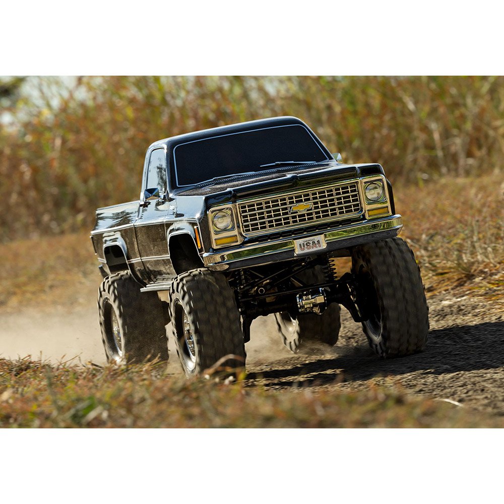 TRAXXAS TRX-4 SCALE & TRAIL CRAWLER WITH 1979 CHEVROLET K10 TRUCK-BLK